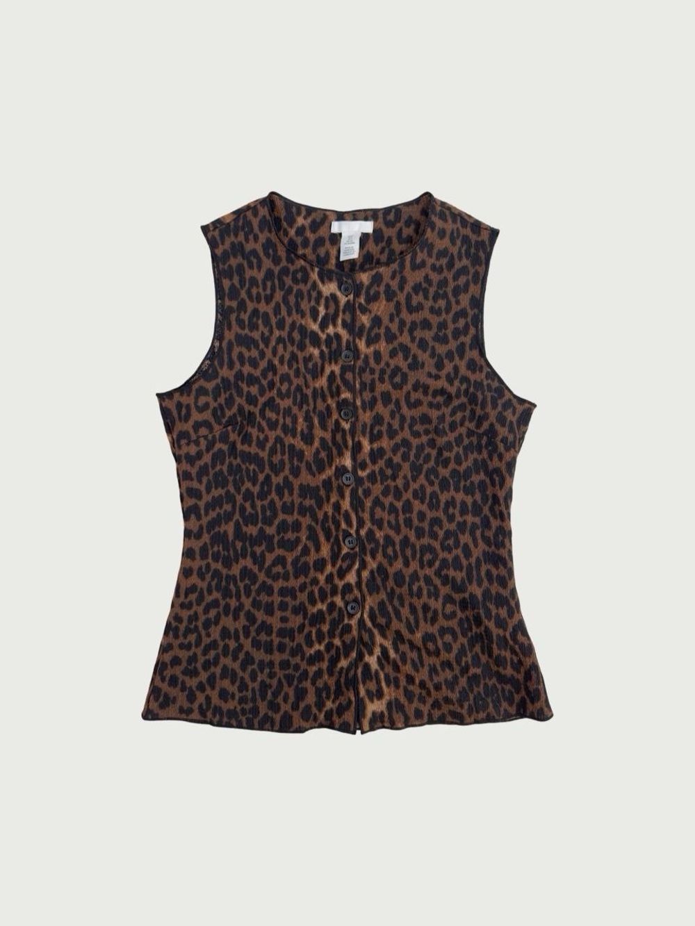 Leopard Print Sleeveless Top